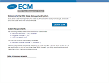 Tablet Screenshot of ecm.emsinet.com